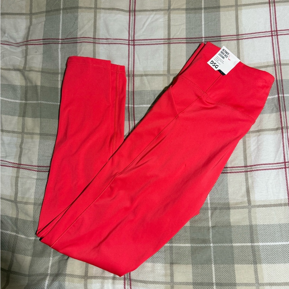 Women's Bright Coral Leggings - Picture 3 of 5